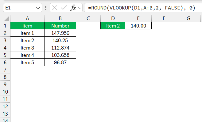 Round Numbers to N Significant Digits in Excel