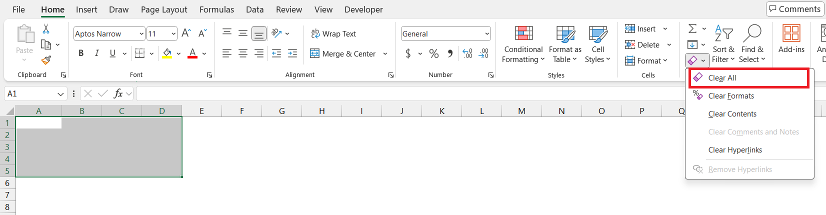 How to Remove Formatting in Excel