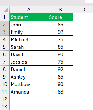 MODE.MULT in Excel