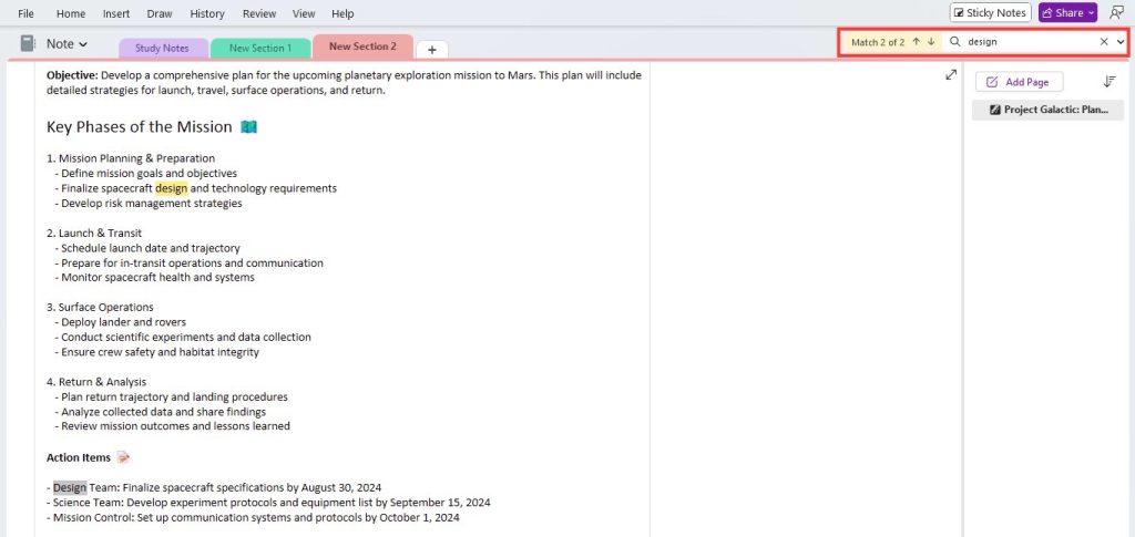 Find and replace in onenote