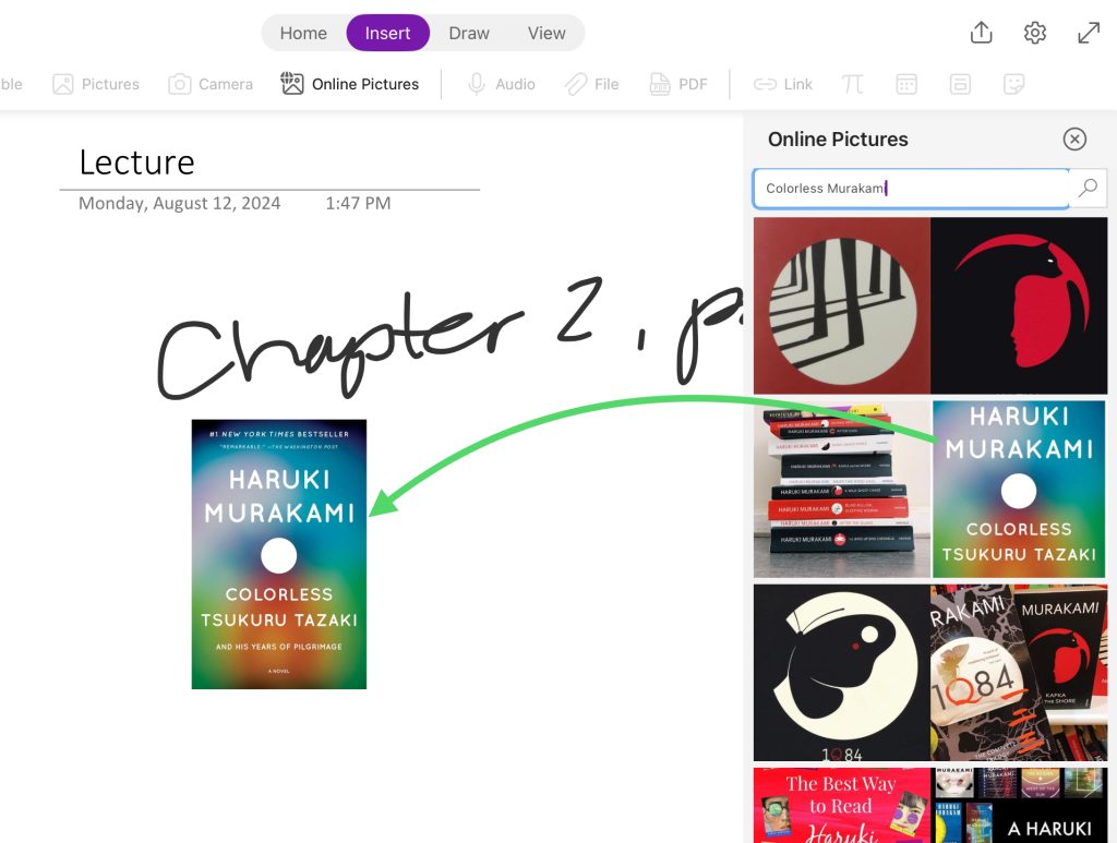 Onenote on ipad