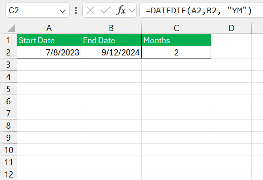 start date calculation