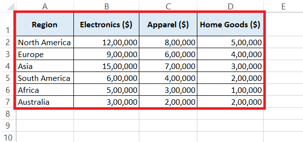 Stacked Bar Chart in Excel