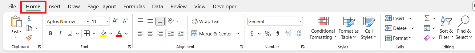 How to Unhide Column in Excel