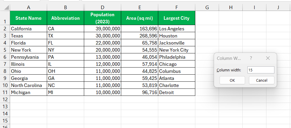 How to Unhide Column in Excel