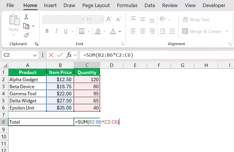 Array Formulas in Excel