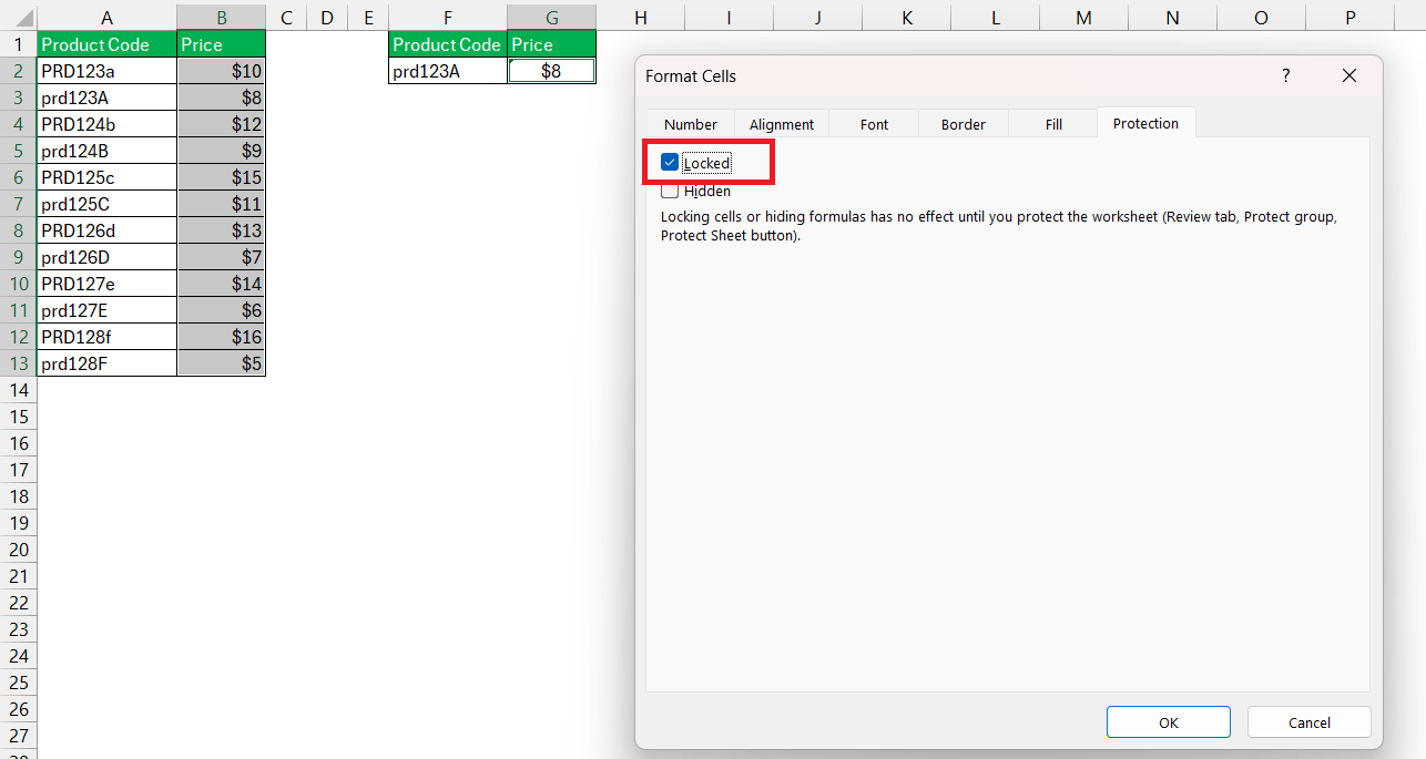 How to Lock Columns in Excel