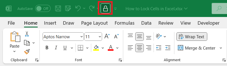 How to Lock Cells in Excel