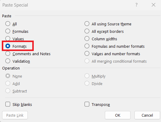 How to Copy Format in Excel