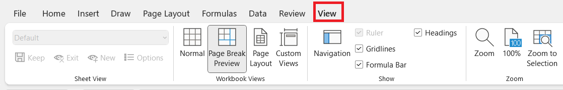 Dotted Lines in Excel