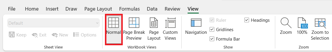 Dotted Lines in Excel