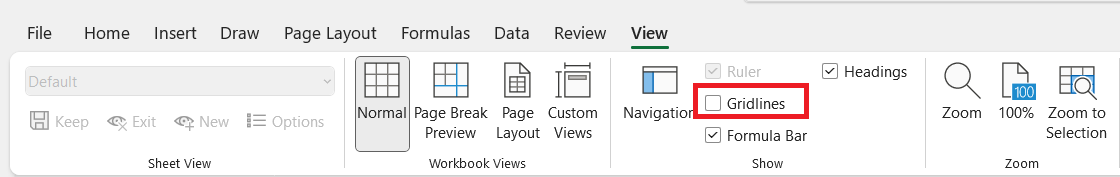 Dotted Lines in Excel