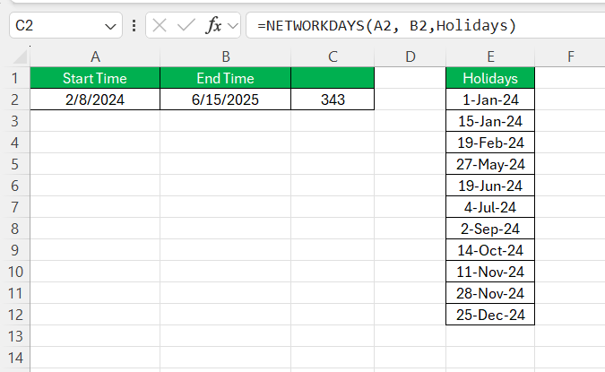 Calculating Time Elapsed in Excel