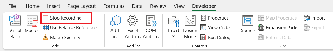 Column Chart in Excel