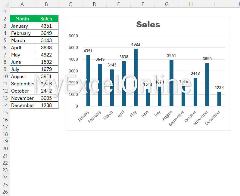 Excel Watermark