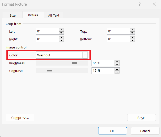 Excel Watermark