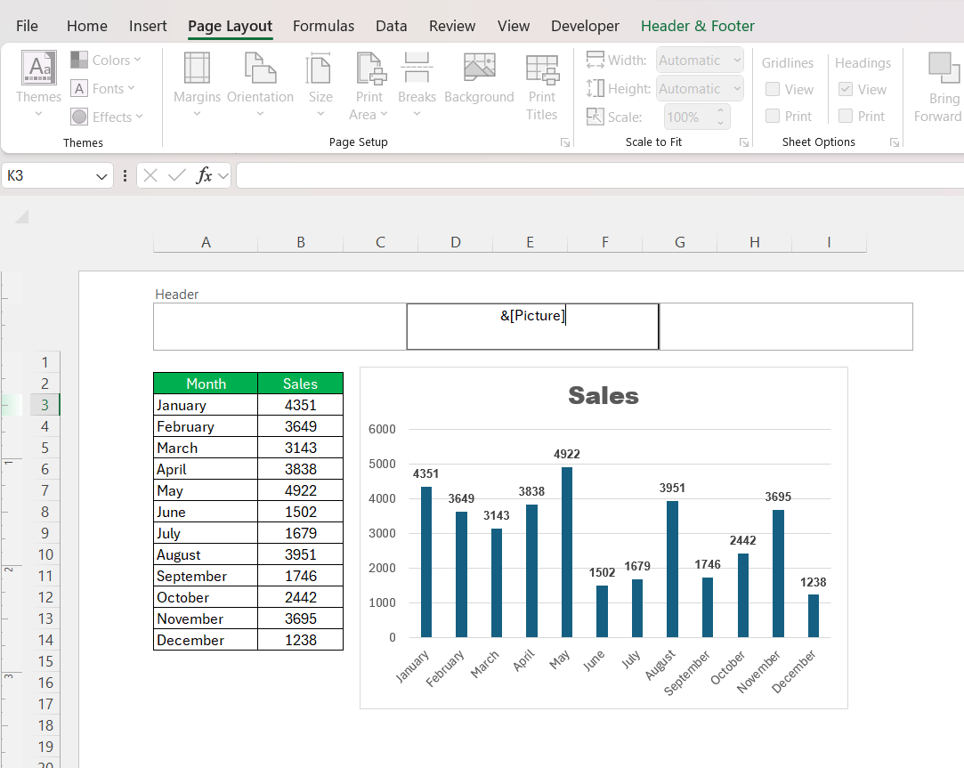 Excel Watermark