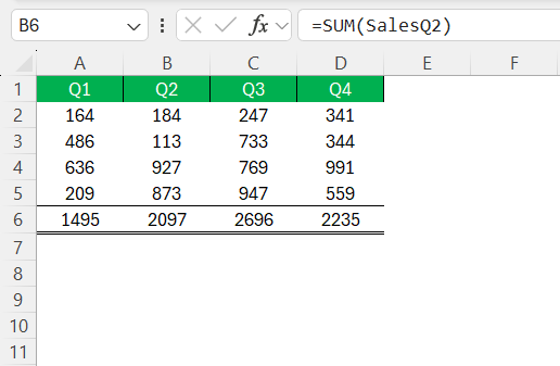 Reference Tables in Excel