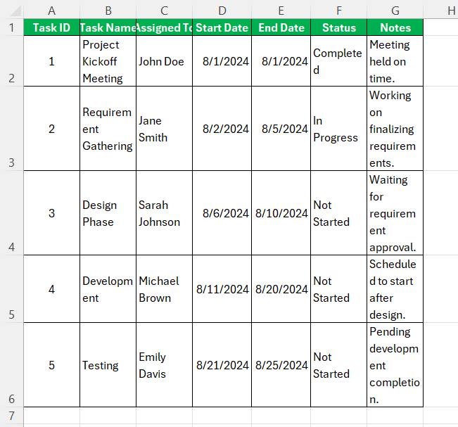 Excel Autofit