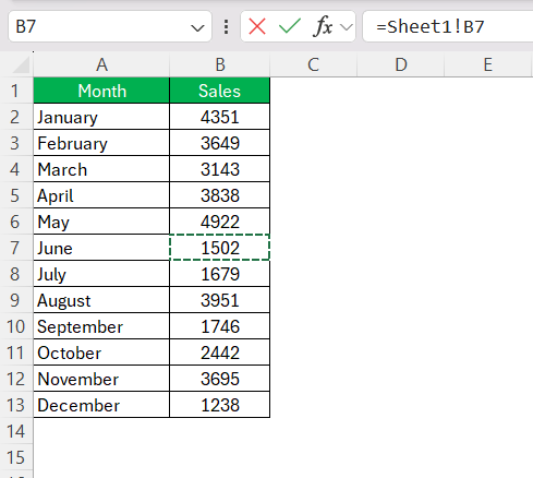 Pull Information from Another Sheet