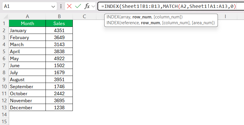 Pull Information from Another Sheet