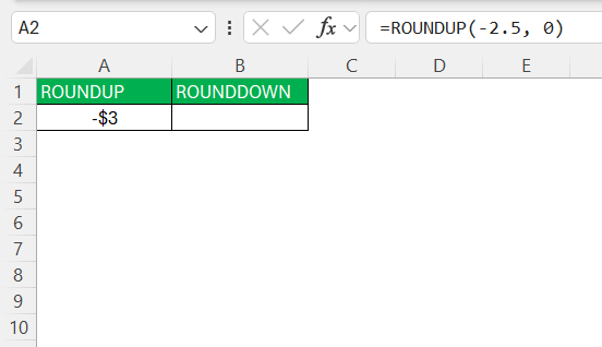 Multiple of 5 in Excel