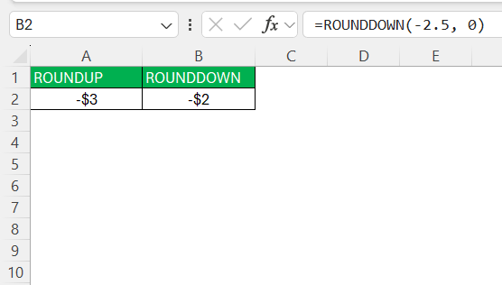 Multiple of 5 in Excel