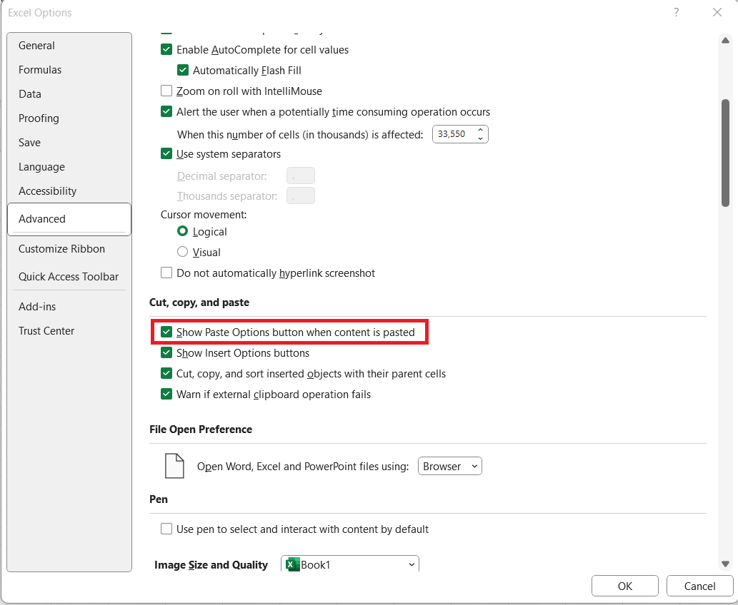 Excel Paste Special