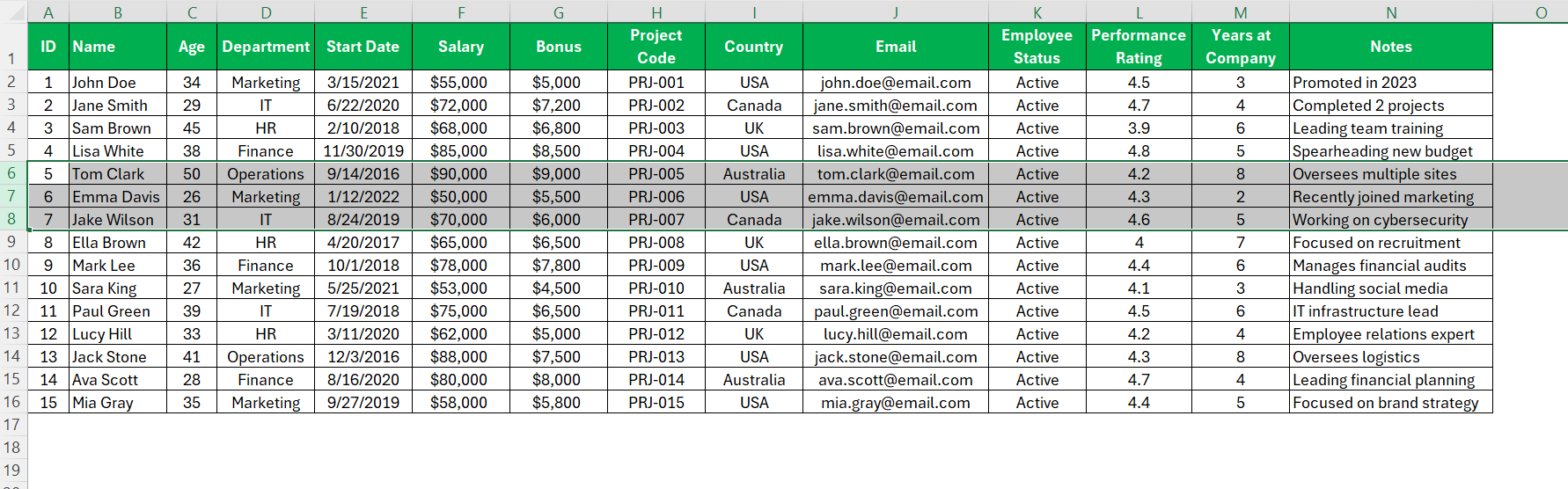 How to Hide Rows in Excel