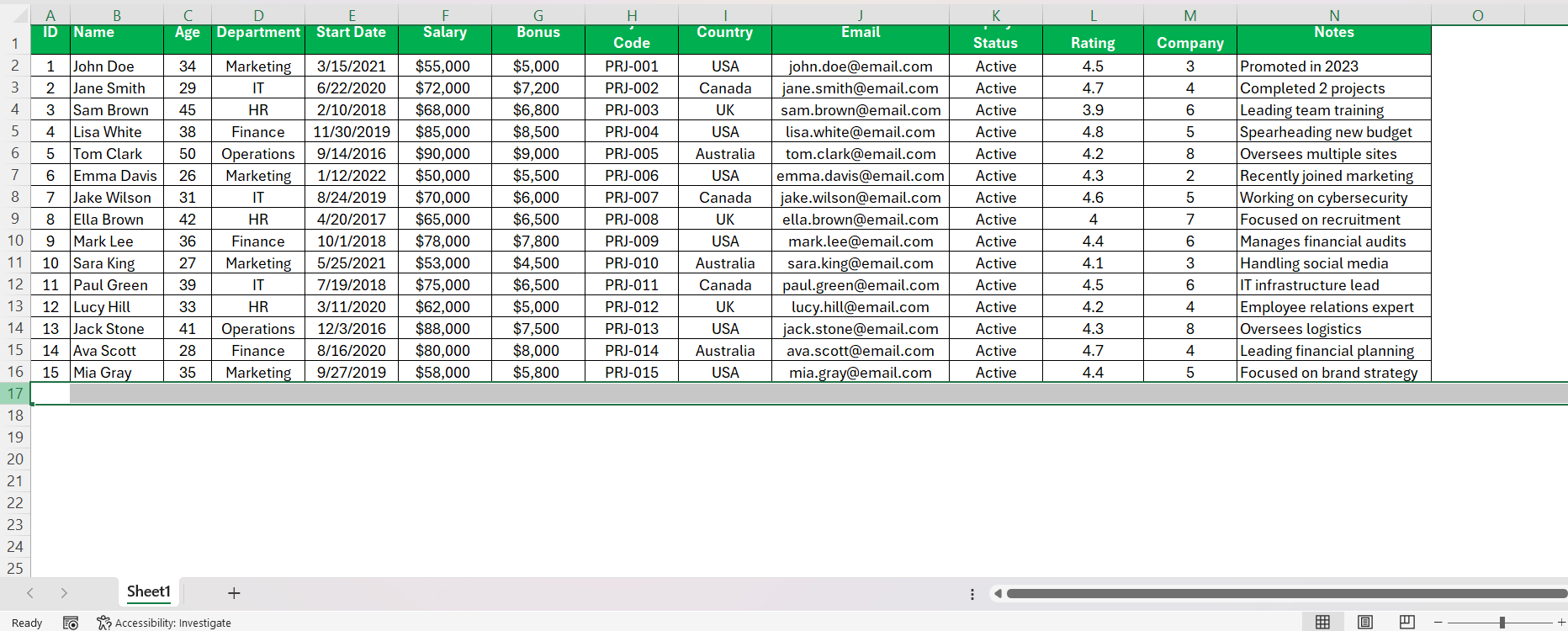 How to Hide Rows in Excel