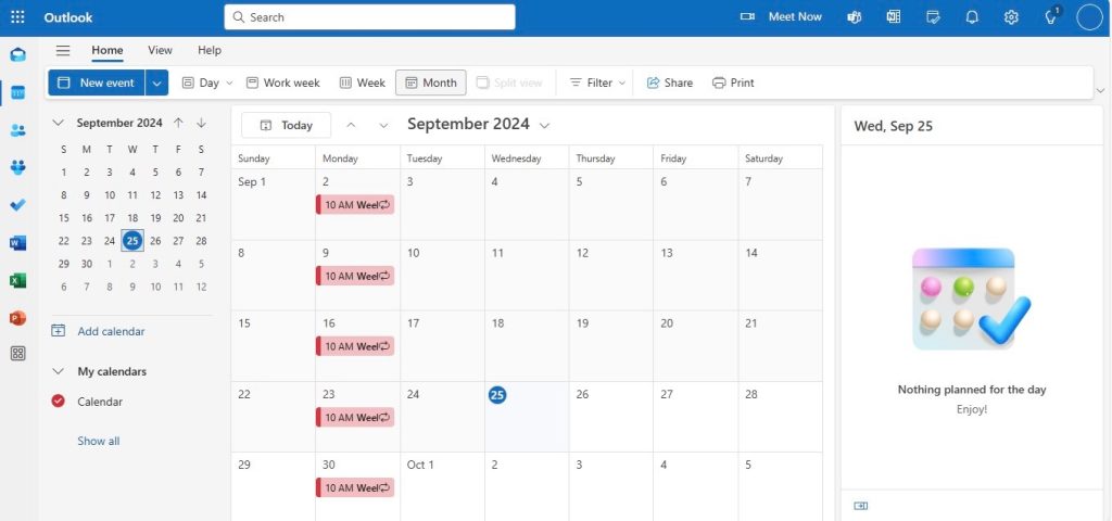 Outlook vs Google Calendar