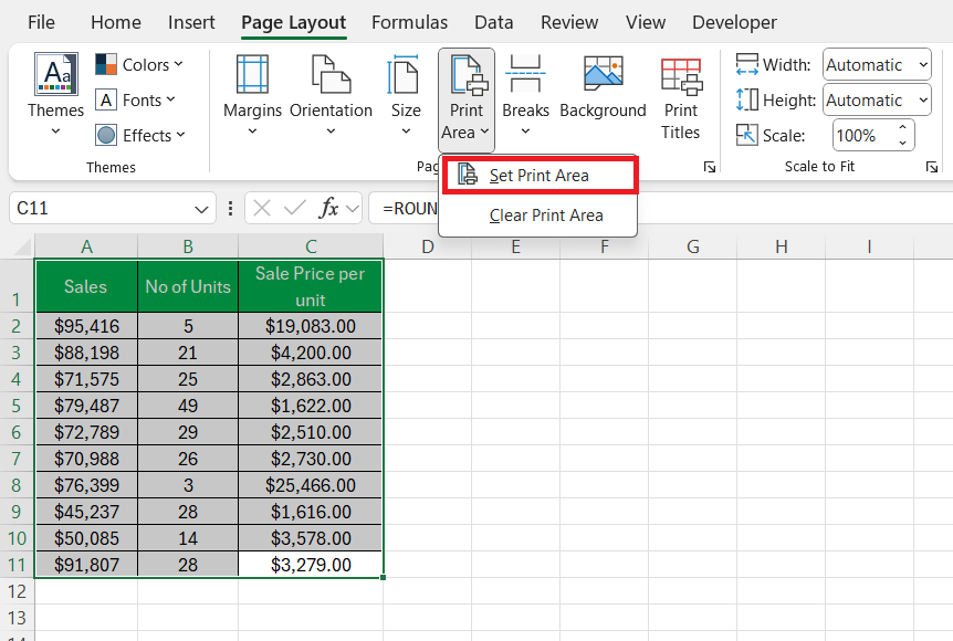 how to delete extra page in Excel