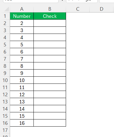 Is 17 prime number in Excel