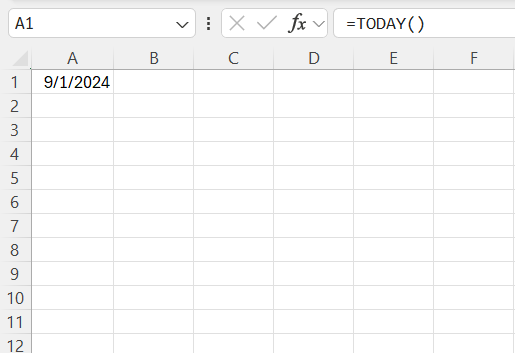 Date Subtraction in Excel