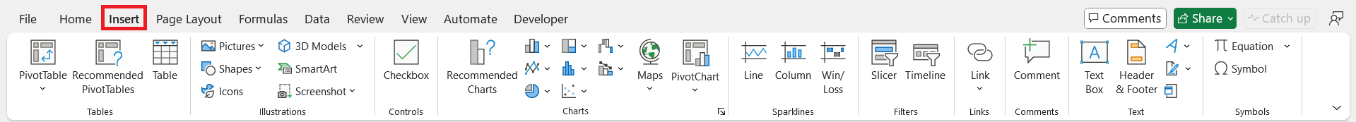 Excel Ribbon Guide