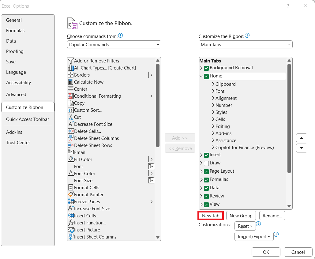 Excel Ribbon Guide