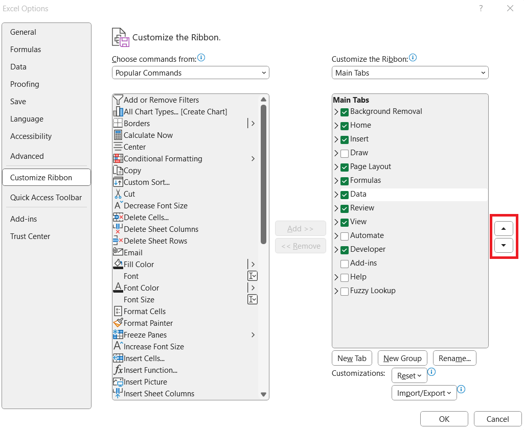 Excel Ribbon Guide