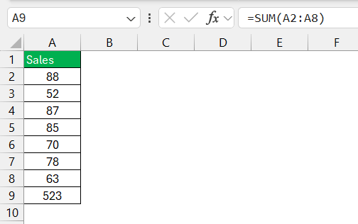 How to Add in Excel