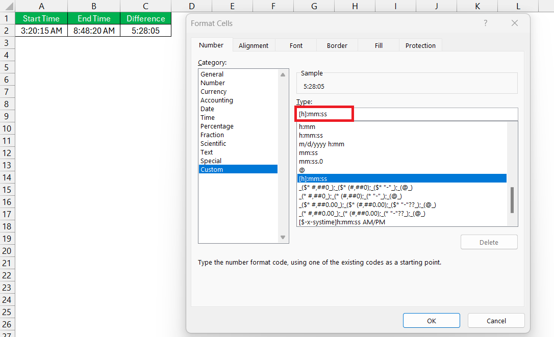 Calculate Time Between Two Timestamps