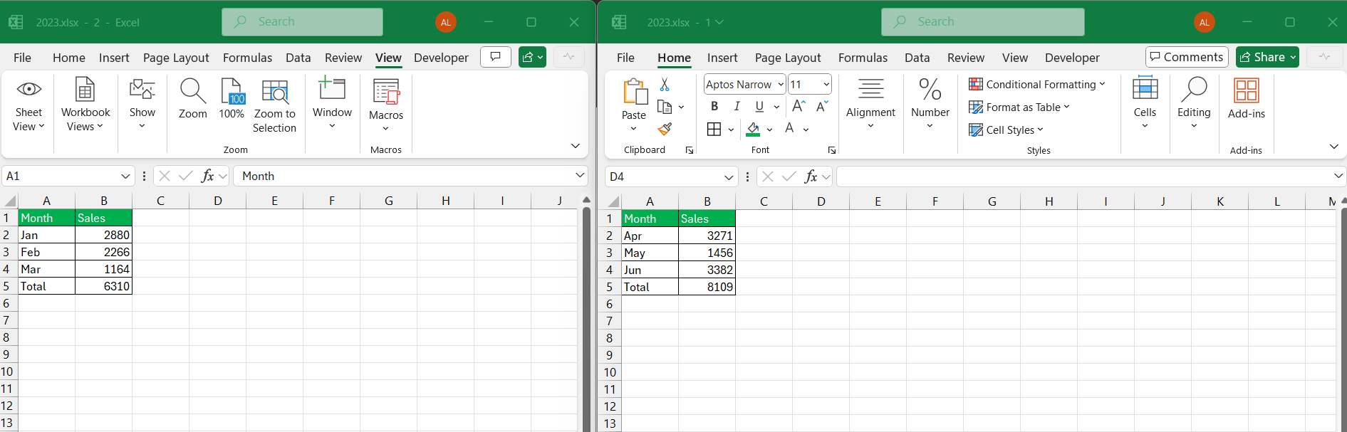 Organise Multiple Excel Files