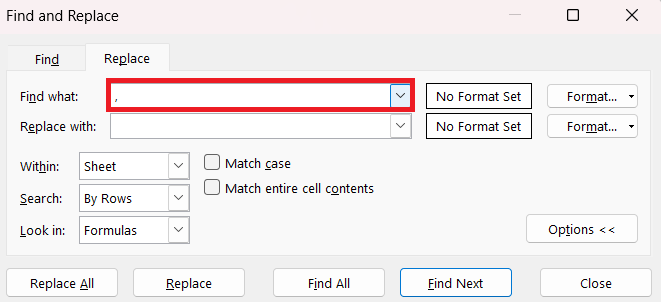 How to Skip in Excel