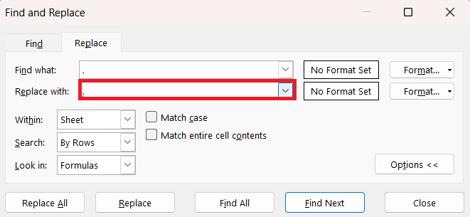 How to Skip in Excel