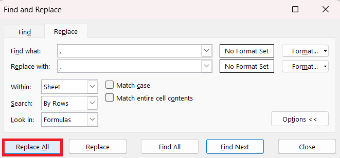 How to Skip in Excel