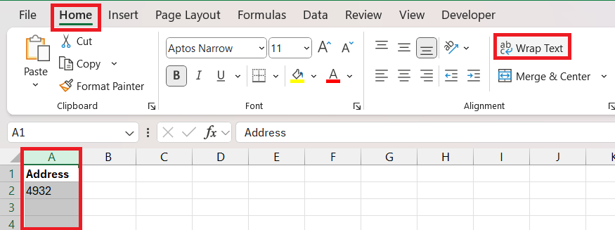 How to Skip in Excel