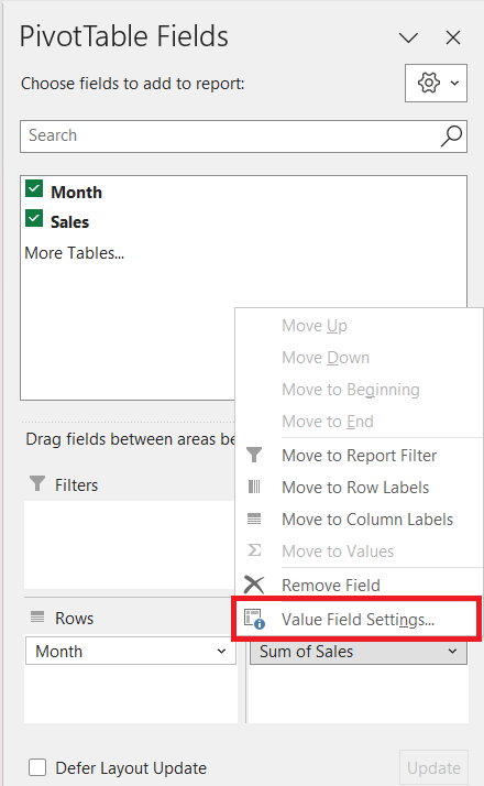 Excel Running Total Formula