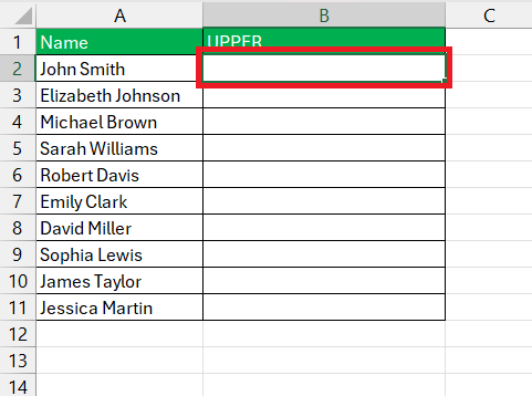 How to Capitalize All Letters in Excel