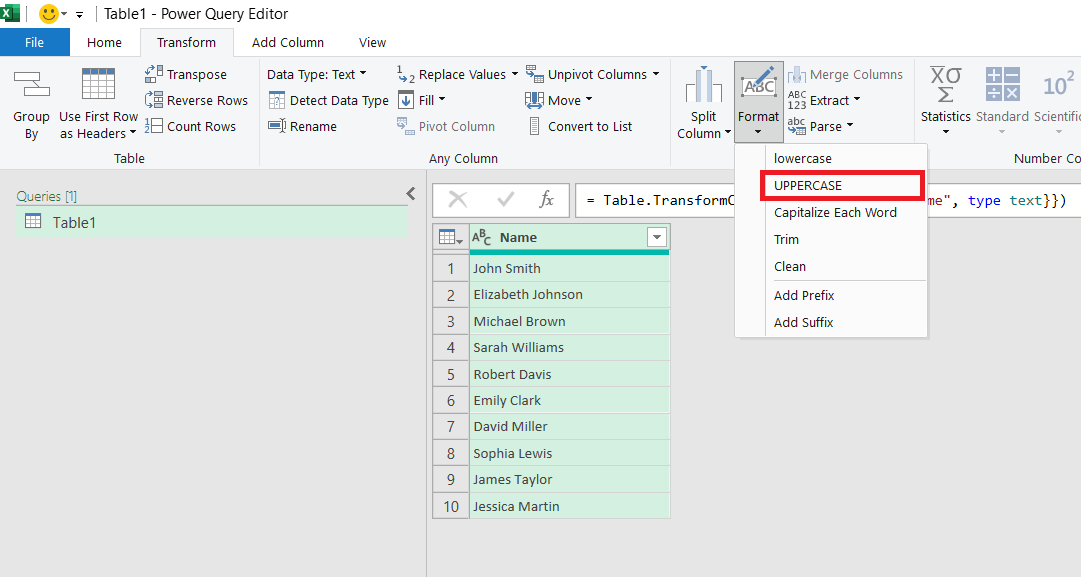 How to Capitalize All Letters in Excel