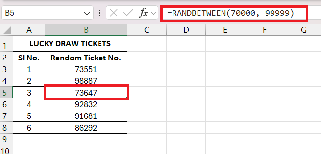 RAND Function