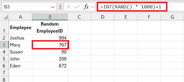 RAND Function