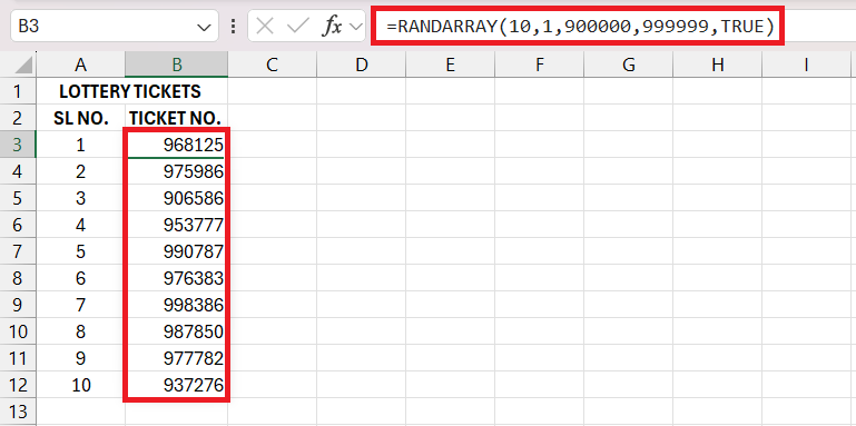 RAND Function